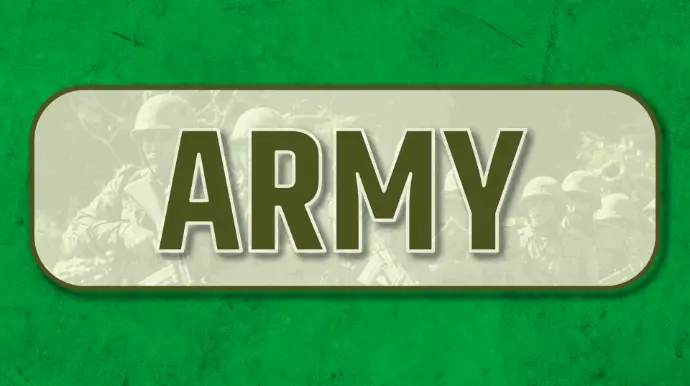 Army Text Image